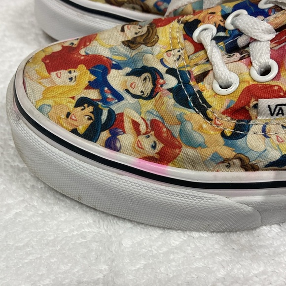 Vans X Disney Princess Multi Princess womens Size 5 All Over Print Shoes Sneaker - Picture 9 of 9
